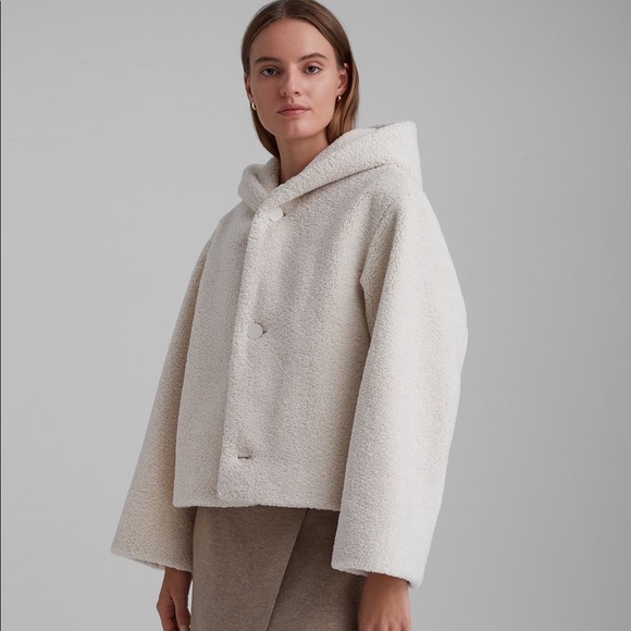 BNWT Club Monaco Cropped Teddy Coat - Picture 4 of 7